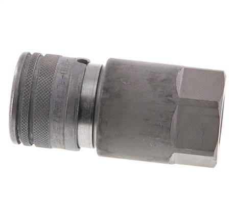 Stalen DN 12.5 Vlakdichtende Koppeling Snelkoppeling G 1/2 inch Binnendraad ISO 16028 D 24.5mm