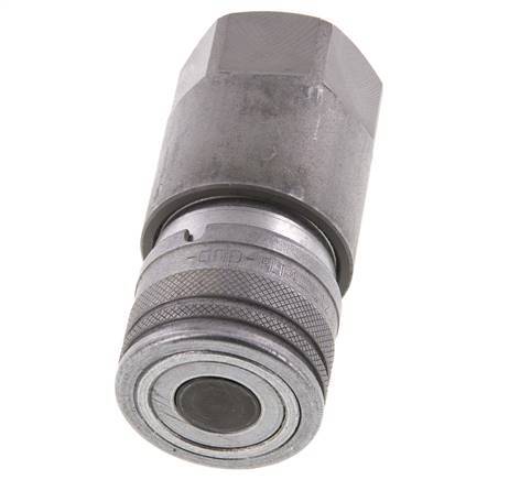 Stalen DN 12.5 Vlakdichtende Koppeling Snelkoppeling G 1/2 inch Binnendraad ISO 16028 D 24.5mm