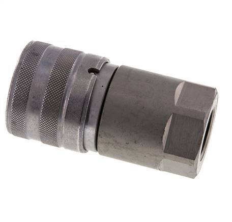 Stalen DN 19 Vlakdichtende Koppeling Snelkoppeling G 3/4 inch Binnendraad ISO 16028 D 30mm