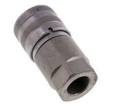 Steel DN 19 Flat Face Hydraulic Socket G 3/4 inch Female Threads ISO 16028 D 30mm