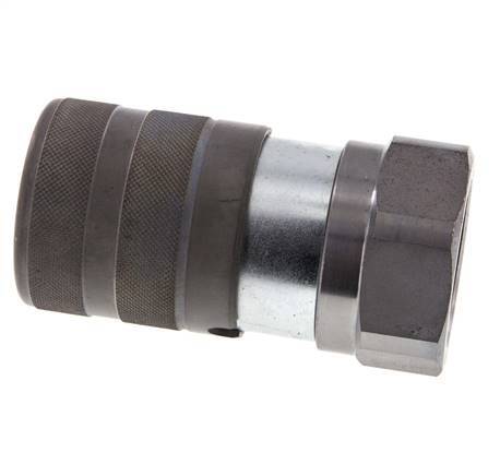 Stalen DN 25 Vlakdichtende Koppeling Snelkoppeling G 1 1/4 inch Binnendraad ISO 16028 D 36mm