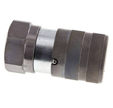 Steel DN 25 Flat Face Hydraulic Socket G 1 1/4 inch Female Threads ISO 16028 D 36mm