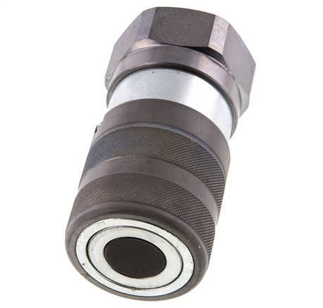 Stalen DN 25 Vlakdichtende Koppeling Snelkoppeling G 1 1/4 inch Binnendraad ISO 16028 D 36mm