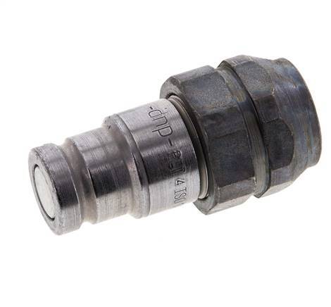 Stalen DN 10 Vlakdichtende Koppeling Insteeknippel G 3/8 inch Binnendraad ISO 16028 D 19.7mm