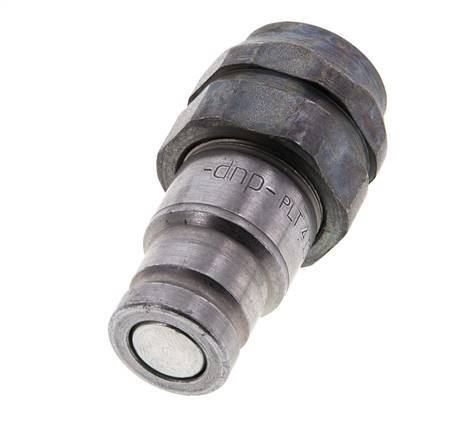 Stalen DN 10 Vlakdichtende Koppeling Insteeknippel G 3/8 inch Binnendraad ISO 16028 D 19.7mm