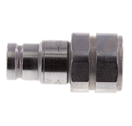 Stalen DN 10 Vlakdichtende Koppeling Insteeknippel G 1/2 inch Binnendraad ISO 16028 D 19.7mm