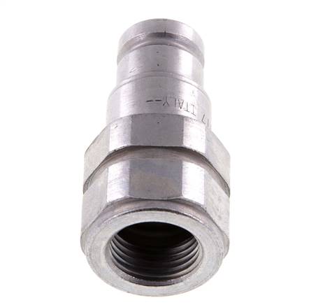 Stalen DN 10 Vlakdichtende Koppeling Insteeknippel G 1/2 inch Binnendraad ISO 16028 D 19.7mm