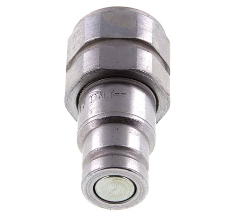 Stalen DN 10 Vlakdichtende Koppeling Insteeknippel G 1/2 inch Binnendraad ISO 16028 D 19.7mm