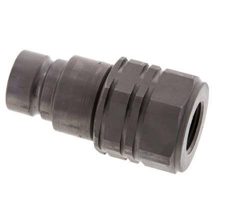 Stalen DN 12.5 Vlakdichtende Koppeling Insteeknippel G 1/2 inch Binnendraad ISO 16028 D 24.5mm