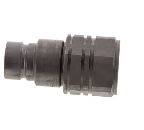 Stalen DN 12.5 Vlakdichtende Koppeling Insteeknippel G 1/2 inch Binnendraad ISO 16028 D 24.5mm