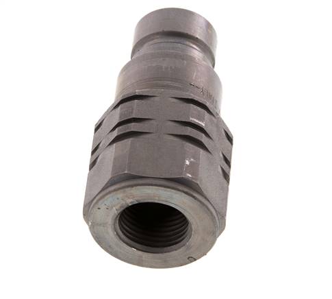 Stalen DN 12.5 Vlakdichtende Koppeling Insteeknippel G 1/2 inch Binnendraad ISO 16028 D 24.5mm