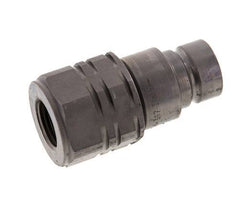 Stalen DN 12.5 Vlakdichtende Koppeling Insteeknippel G 1/2 inch Binnendraad ISO 16028 D 24.5mm