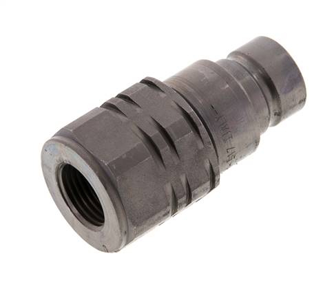 Stalen DN 12.5 Vlakdichtende Koppeling Insteeknippel G 1/2 inch Binnendraad ISO 16028 D 24.5mm