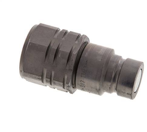 Stalen DN 12.5 Vlakdichtende Koppeling Insteeknippel G 1/2 inch Binnendraad ISO 16028 D 24.5mm