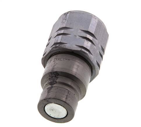 Stalen DN 12.5 Vlakdichtende Koppeling Insteeknippel G 3/4 inch Binnendraad ISO 16028 D 24.5mm