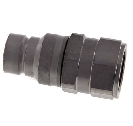 Stalen DN 19 Vlakdichtende Koppeling Insteeknippel G 1 inch Binnendraad ISO 16028 D 30mm