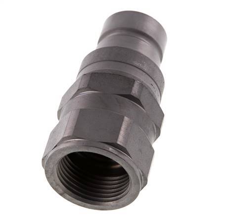 Stalen DN 19 Vlakdichtende Koppeling Insteeknippel G 1 inch Binnendraad ISO 16028 D 30mm