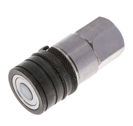 Stalen DN 6.3 Vlakdichtende Koppeling Snelkoppeling G 1/4 inch Binnendraad ISO 16028 CEJN D 16.2mm