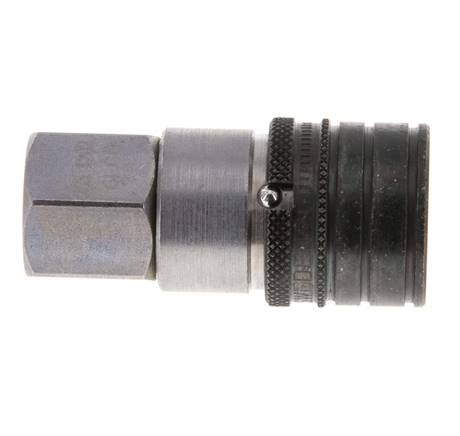 Stalen DN 6.3 Vlakdichtende Koppeling Snelkoppeling G 1/4 inch Binnendraad ISO 16028 CEJN D 16.2mm