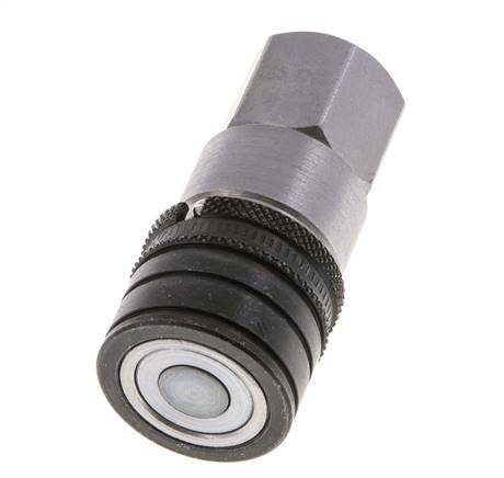 Stalen DN 6.3 Vlakdichtende Koppeling Snelkoppeling G 1/4 inch Binnendraad ISO 16028 CEJN D 16.2mm