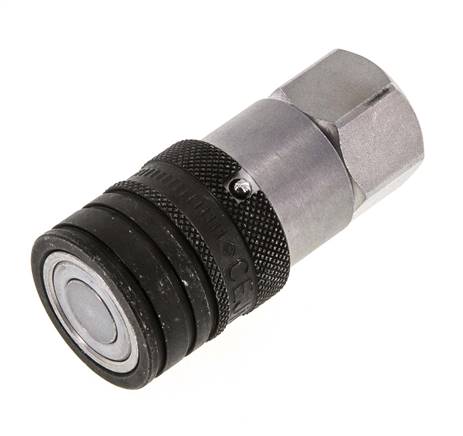 Stalen DN 10 Vlakdichtende Koppeling Snelkoppeling G 3/8 inch Binnendraad ISO 16028 CEJN D 19.7mm