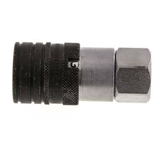 Stalen DN 10 Vlakdichtende Koppeling Snelkoppeling G 3/8 inch Binnendraad ISO 16028 CEJN D 19.7mm