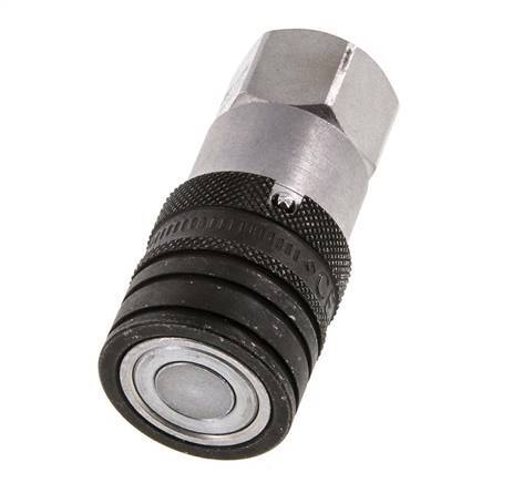 Stalen DN 10 Vlakdichtende Koppeling Snelkoppeling G 3/8 inch Binnendraad ISO 16028 CEJN D 19.7mm