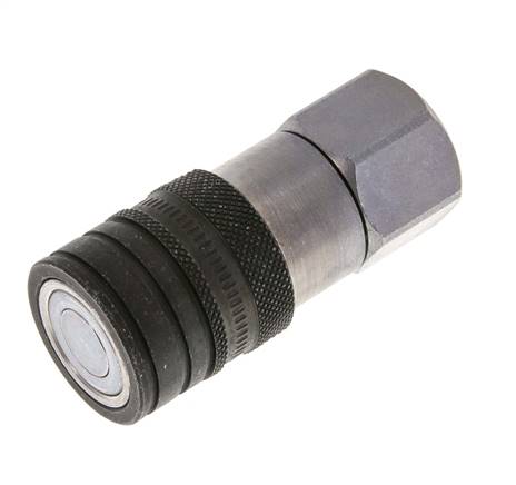 Stalen DN 10 Vlakdichtende Koppeling Snelkoppeling G 1/2 inch Binnendraad ISO 16028 CEJN D 19.7mm