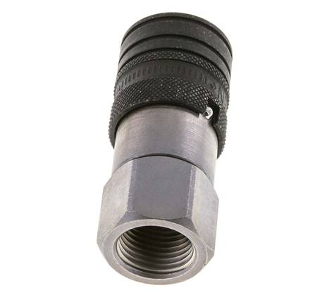 Stalen DN 10 Vlakdichtende Koppeling Snelkoppeling G 1/2 inch Binnendraad ISO 16028 CEJN D 19.7mm