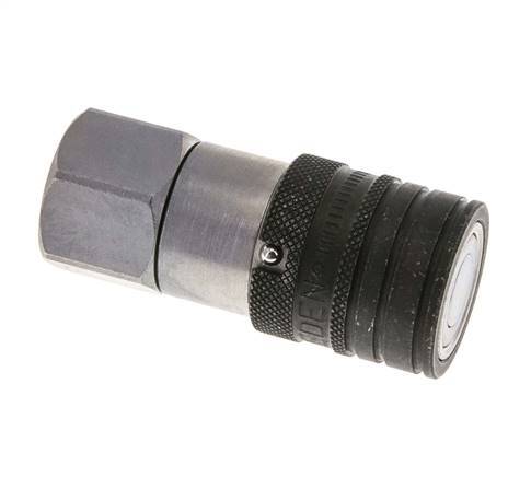 Stalen DN 10 Vlakdichtende Koppeling Snelkoppeling G 1/2 inch Binnendraad ISO 16028 CEJN D 19.7mm