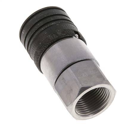 Stalen DN 12.5 Vlakdichtende Koppeling Snelkoppeling G 3/4 inch Binnendraad ISO 16028 CEJN D 24.5mm