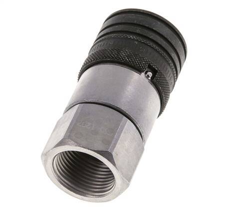 Stalen DN 12.5 Vlakdichtende Koppeling Snelkoppeling G 3/4 inch Binnendraad ISO 16028 CEJN D 24.5mm