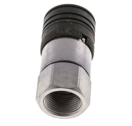 Stalen DN 12.5 Vlakdichtende Koppeling Snelkoppeling G 3/4 inch Binnendraad ISO 16028 CEJN D 24.5mm