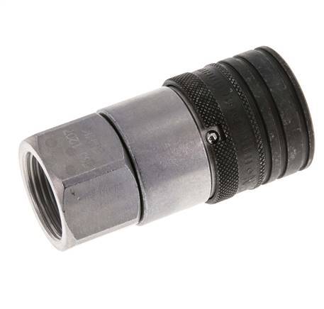 Stalen DN 12.5 Vlakdichtende Koppeling Snelkoppeling G 3/4 inch Binnendraad ISO 16028 CEJN D 24.5mm