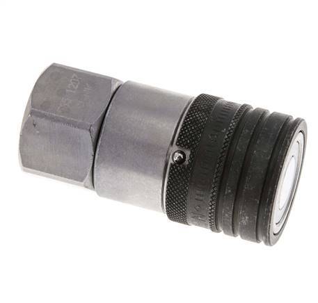 Stalen DN 12.5 Vlakdichtende Koppeling Snelkoppeling G 3/4 inch Binnendraad ISO 16028 CEJN D 24.5mm