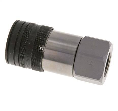 Stalen DN 19 Vlakdichtende Koppeling Snelkoppeling G 3/4 inch Binnendraad ISO 16028 CEJN D 30mm