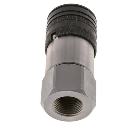 Stalen DN 19 Vlakdichtende Koppeling Snelkoppeling G 3/4 inch Binnendraad ISO 16028 CEJN D 30mm