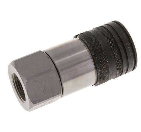 Stalen DN 19 Vlakdichtende Koppeling Snelkoppeling G 3/4 inch Binnendraad ISO 16028 CEJN D 30mm