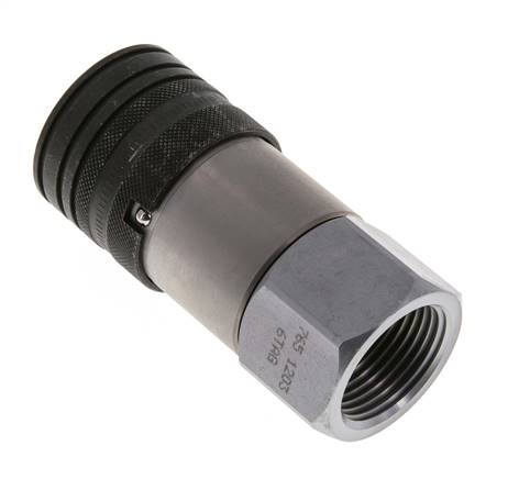 Stalen DN 19 Vlakdichtende Koppeling Snelkoppeling G 1 inch Binnendraad ISO 16028 CEJN D 30mm