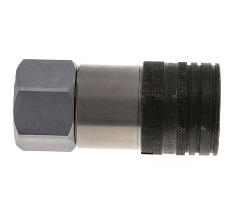 Stalen DN 19 Vlakdichtende Koppeling Snelkoppeling G 1 inch Binnendraad ISO 16028 CEJN D 30mm