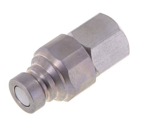 Stalen DN 6.3 Vlakdichtende Koppeling Insteeknippel G 1/4 inch Binnendraad ISO 16028 CEJN D 16.2mm