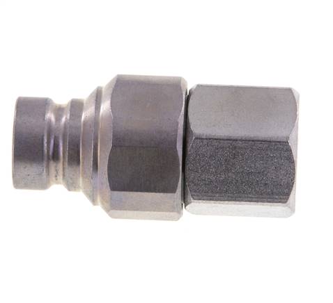 Stalen DN 6.3 Vlakdichtende Koppeling Insteeknippel G 1/4 inch Binnendraad ISO 16028 CEJN D 16.2mm