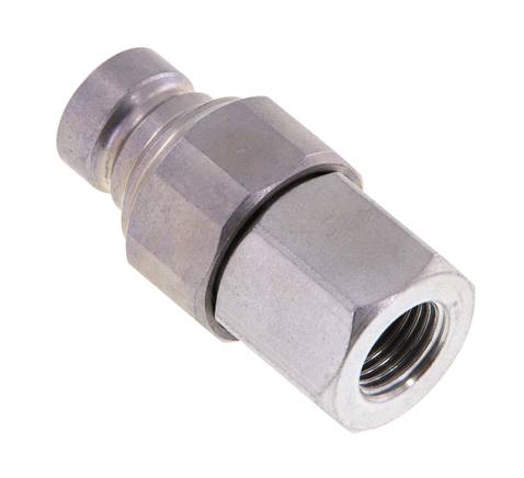 Stalen DN 6.3 Vlakdichtende Koppeling Insteeknippel G 1/4 inch Binnendraad ISO 16028 CEJN D 16.2mm