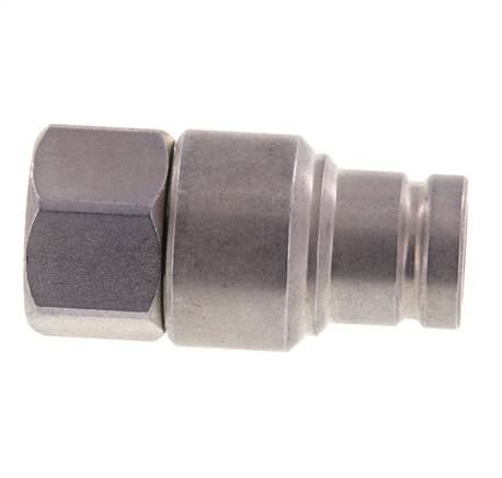 Stalen DN 10 Vlakdichtende Koppeling Insteeknippel G 3/8 inch Binnendraad ISO 16028 CEJN D 19.7mm