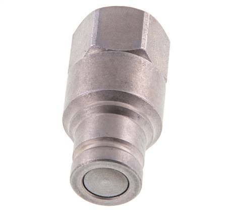 Stalen DN 10 Vlakdichtende Koppeling Insteeknippel G 3/8 inch Binnendraad ISO 16028 CEJN D 19.7mm