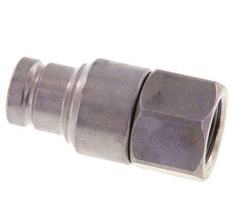 Stalen DN 10 Vlakdichtende Koppeling Insteeknippel G 1/2 inch Binnendraad ISO 16028 CEJN D 19.7mm