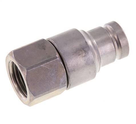 Stalen DN 10 Vlakdichtende Koppeling Insteeknippel G 1/2 inch Binnendraad ISO 16028 CEJN D 19.7mm