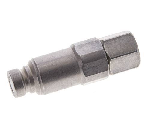 Stalen DN 6.3 Vlakdichtende Koppeling Insteeknippel G 1/4 inch Binnendraad ISO 16028 CEJN Drukontlasting D 16.2mm