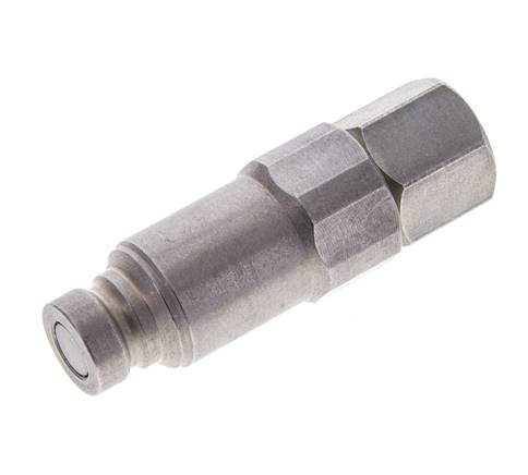 Stalen DN 6.3 Vlakdichtende Koppeling Insteeknippel G 1/4 inch Binnendraad ISO 16028 CEJN Drukontlasting D 16.2mm
