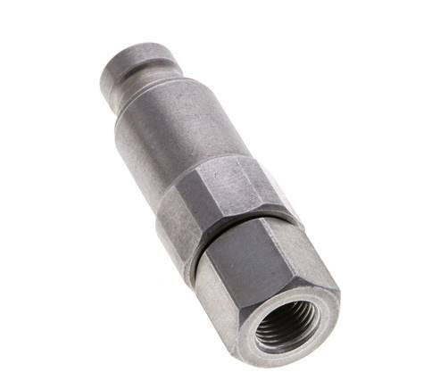 Stalen DN 6.3 Vlakdichtende Koppeling Insteeknippel G 1/4 inch Binnendraad ISO 16028 CEJN Drukontlasting D 16.2mm